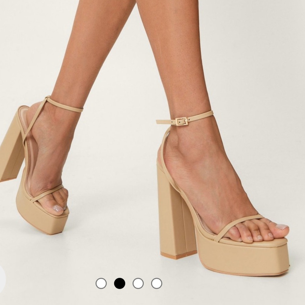 Nasty gal platform block heels